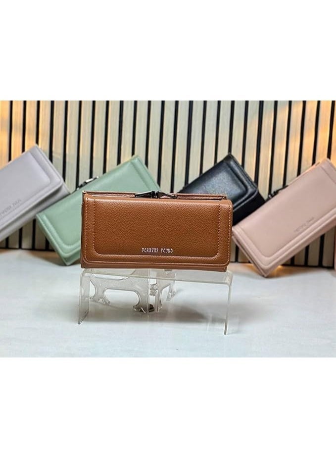 فورإيفر يونج محفظة نسائية جلدية بكبسولة، متعددة الألوان (brown) - Image 3